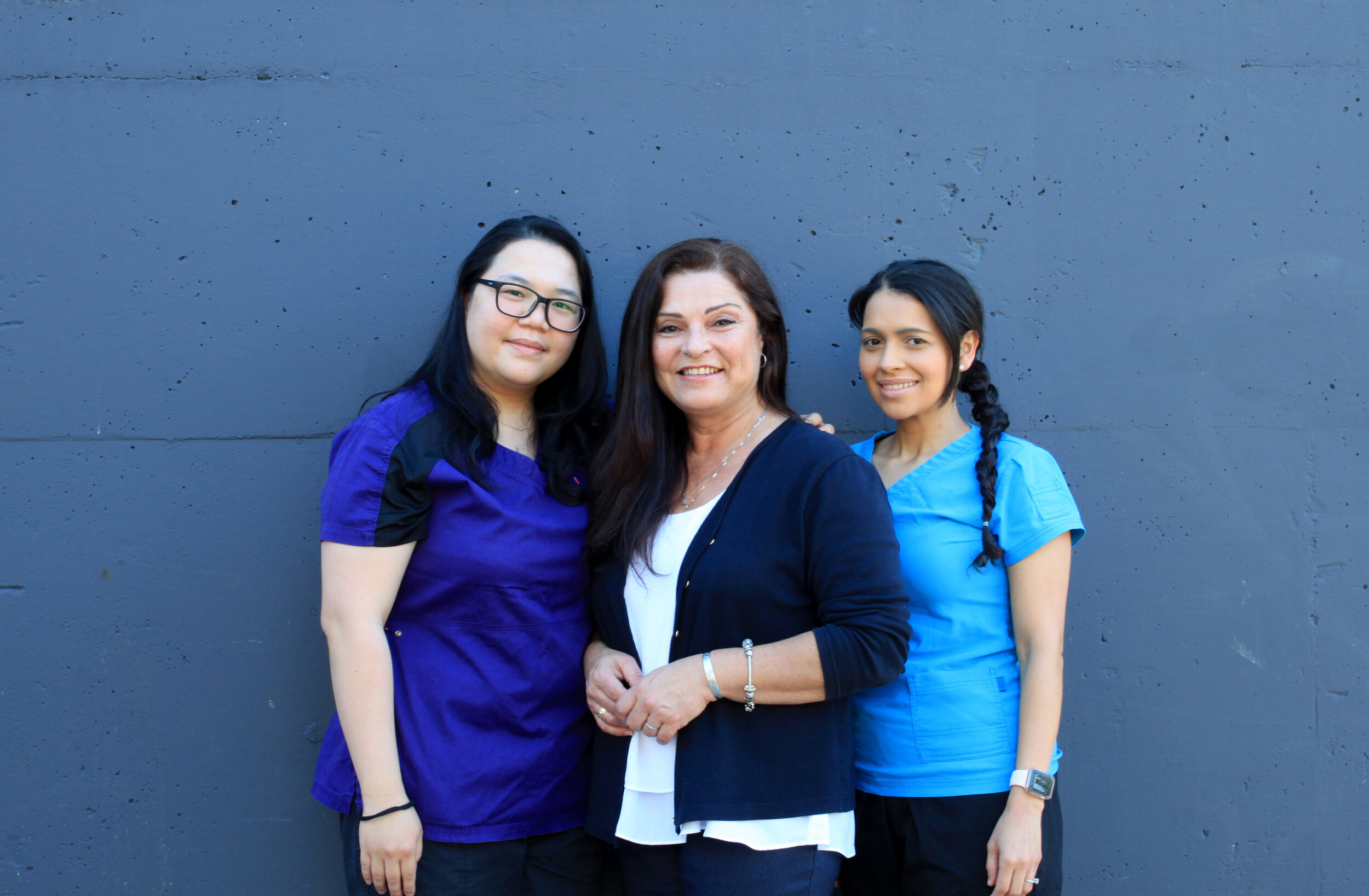 Left to Right: Sophia Tran, Maria Solteiro, and Diana Velasquez
